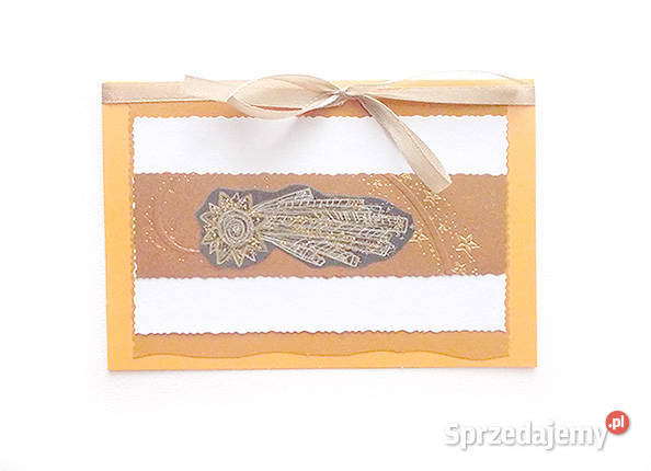 musztardowa kartka świąteczna noworoczne kartki Olsztyn