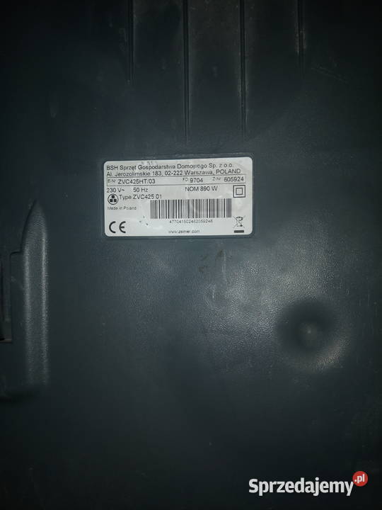 Odkurzacz Zelmer Jupiter 890 W 2100 W dolnośląskie sprzedam