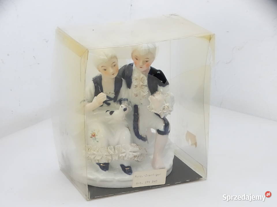 Porcelanowa figurka Para Zakochanych z Gołębiem Biłgoraj
