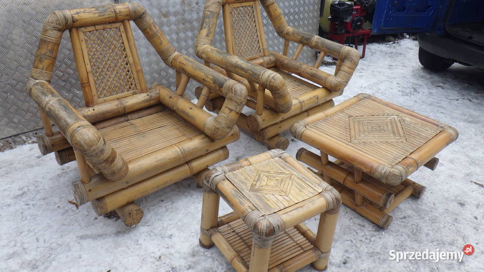 Meble Ogrodowe Tarasowe Bambusowe Bamb Dębica
