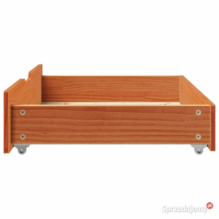 Szuflady pod łóżko 2 woskowy brąz 80x55x16 sosna Pozostałe Warszawa