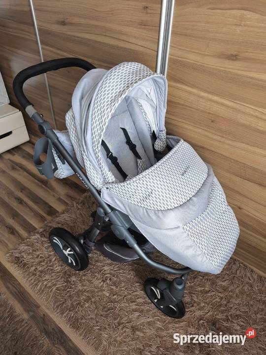 Wózek Bebetto Holland 3w1 nosidełko Cybex Aton 5 czarny Wielofunkcyjne Boratyn