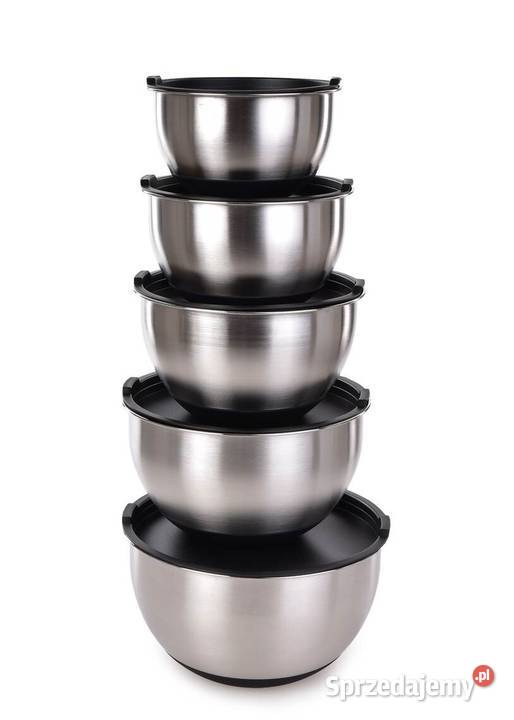 10elementowy zestaw nierdzewnych mis do ciasta z mazowieckie Warszawa