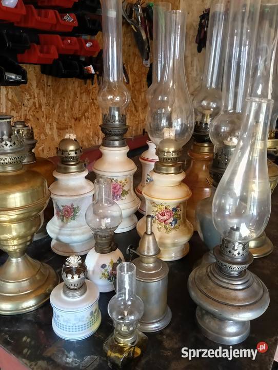 Lampy naftowe francuskie sprzedam