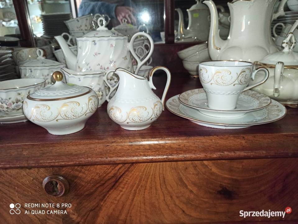 filiżanka z talerzykiem deserowym Hackefors Porcelana i szkło Gdańsk