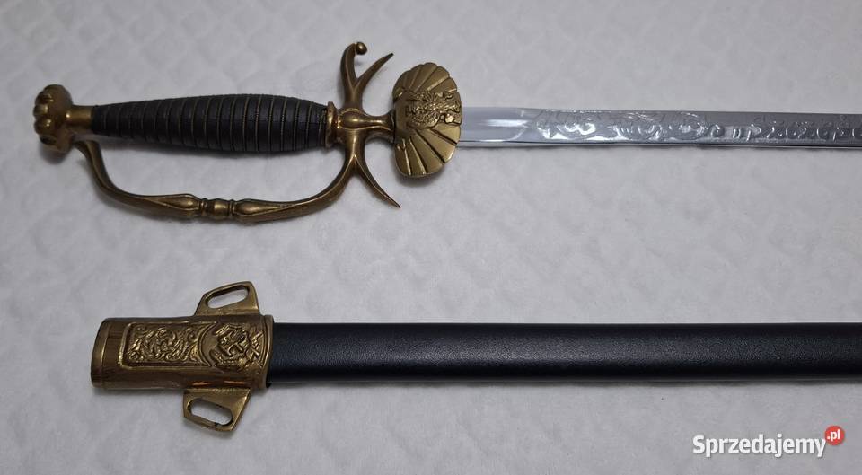 Szpada szabla górnicza paradna Szczęść Boże 895 Antyki, Sztuka, Kolekcje śląskie Czeladź
