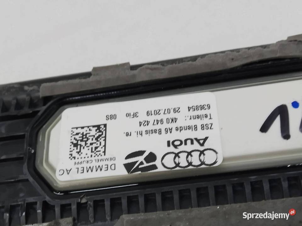 OSŁONA PROGU LISTWA LEWY PRAWY TYŁ LED 4K0947424 Karoseria sprzedam