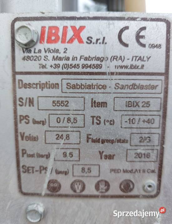 Piaskarka IBIX 25 dolnośląskie