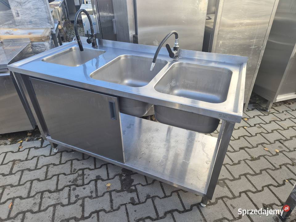 Zlew Gastronomiczny 3 Komorowy Z Drzwiami Ostrów Wielkopolski