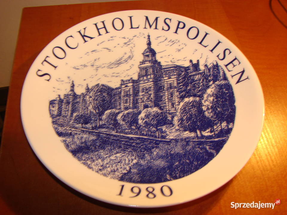 STOCKHOLMSPOLISEN talerz okolicznościowy 1980 pomorskie Pruszcz Gdański sprzedam