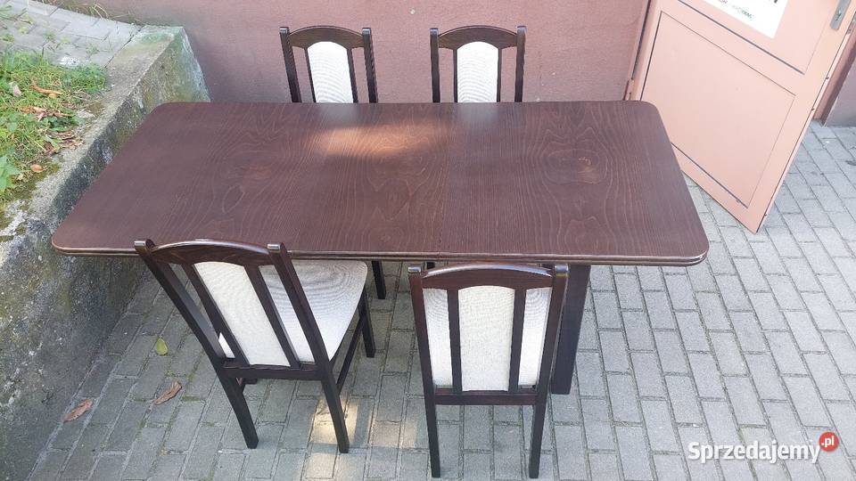 Stół rozsuwany plus krzesła 78cm Poznań