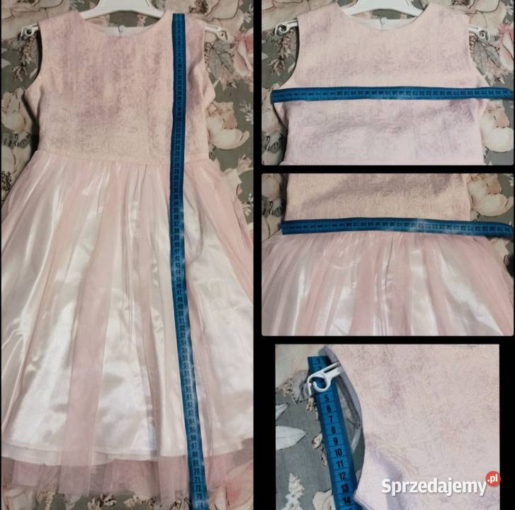 Sukienka wizytowa dziewczęca Rozmiar 128 Stan Rozmiar 128 sprzedam