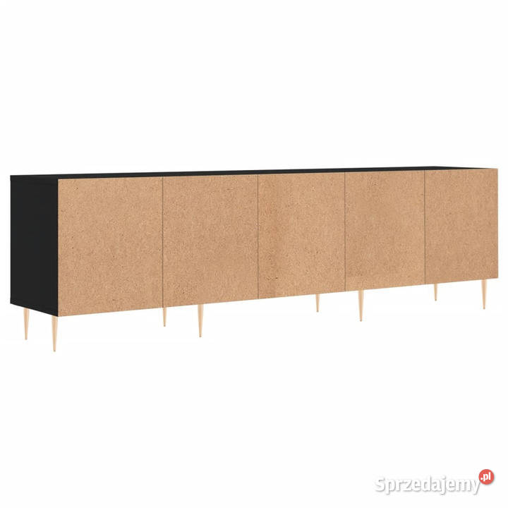 Szafka pod TV czarna 150x30x445 materiał Warszawa