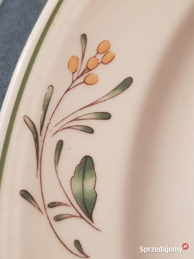 Talerz dekoracyjny z ptakiem Ceramika i szkło