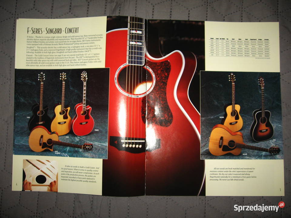 Guild Guitars 1996 catalog katalog gitar Kępice sprzedam