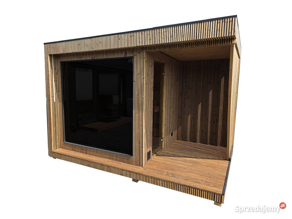 SAUNA OGRODOWA MODERN LUX 360 x 250 z piecem dolnośląskie Trzebnica