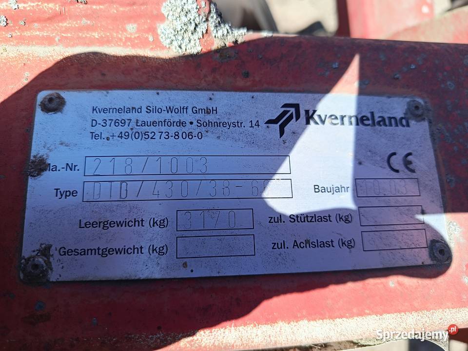 Brona talerzowa Kverneland 45m hydraulika nieuszkodzony łódzkie Uniejów