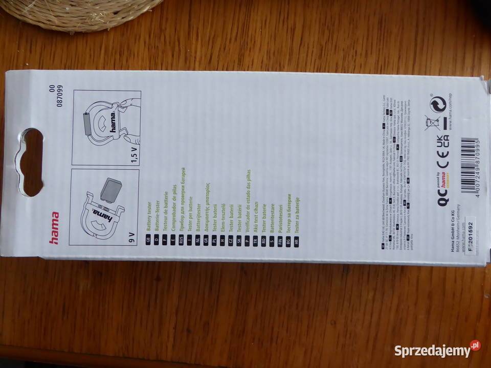 Nieużywany tester baterii 15V9V HAMA warmińsko-mazurskie Olsztyn sprzedam