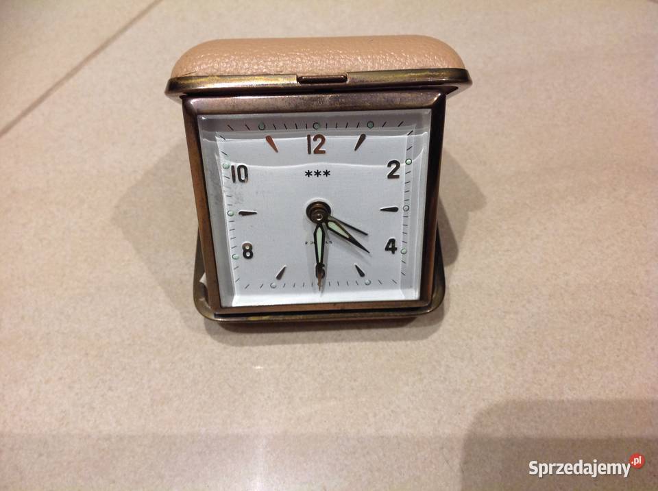 Stary Zegarek Budzik Turystyczny beżowy Nowa Sól sprzedam