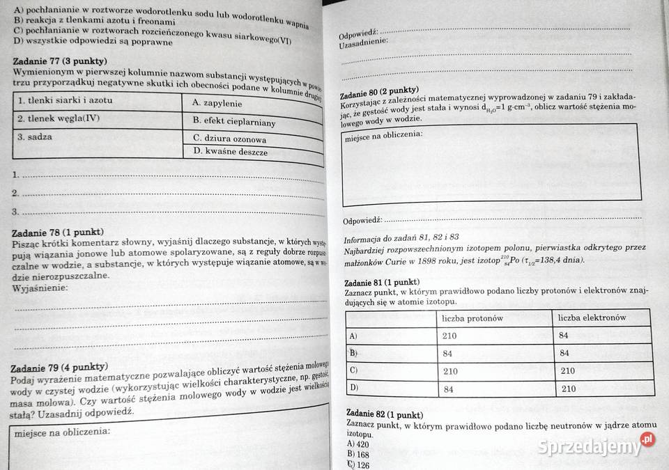 Chemia z nami zdasz Matura Romuald Hassa Chełm