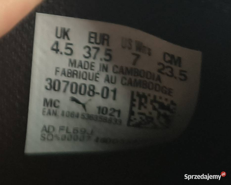 Puma Ferrari baleriny skóra czarne 375 Puma Myślenice sprzedam