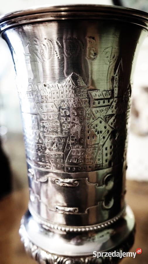 Kielich srebrny Bruckmann Shne Heilbronn Nrnberg Antyki Zgorzelec