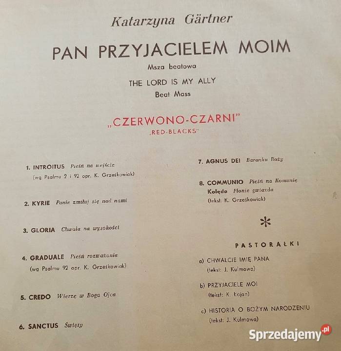 CzerwonoCzarni Pan Przyjacielem Moim Płyta Chełmno