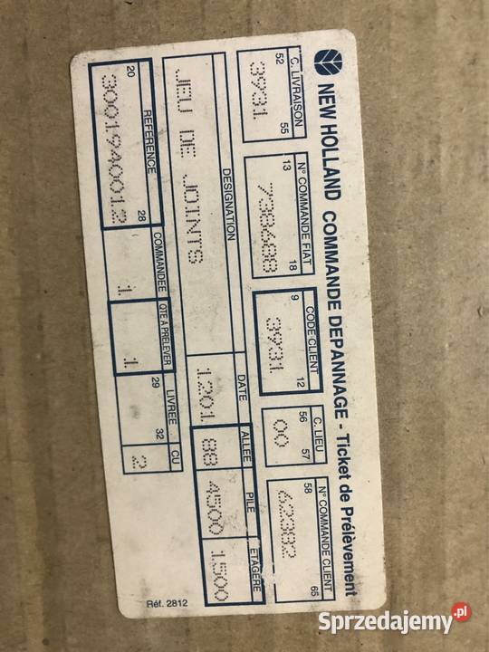 HOLLAND USZCZELKA 3001940012 Piła