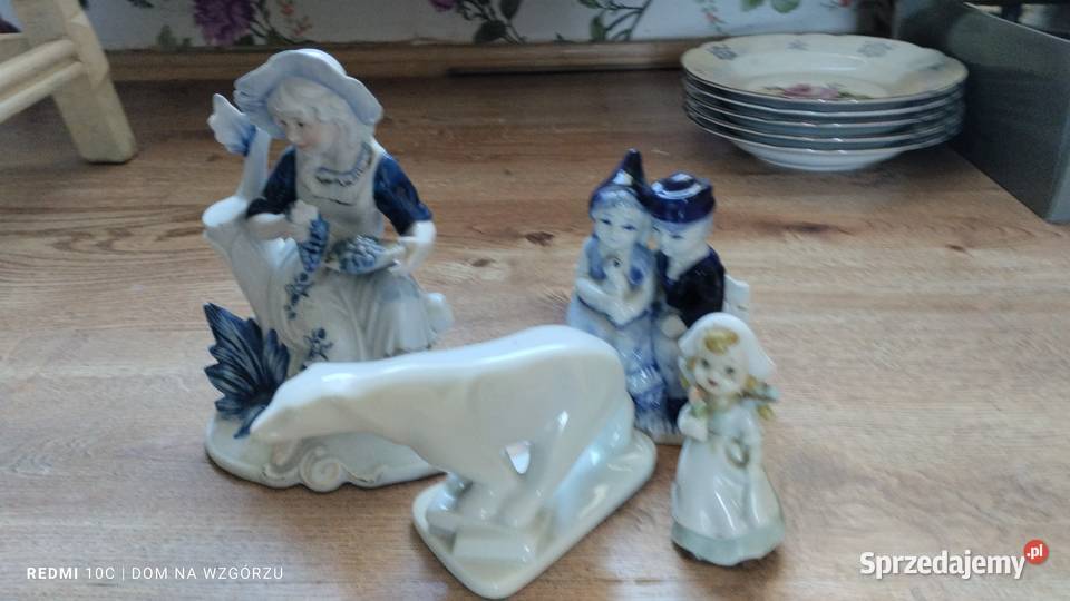Figurki porcelanowe 4 całość kolekcji sprzedam Raciborowice Górne