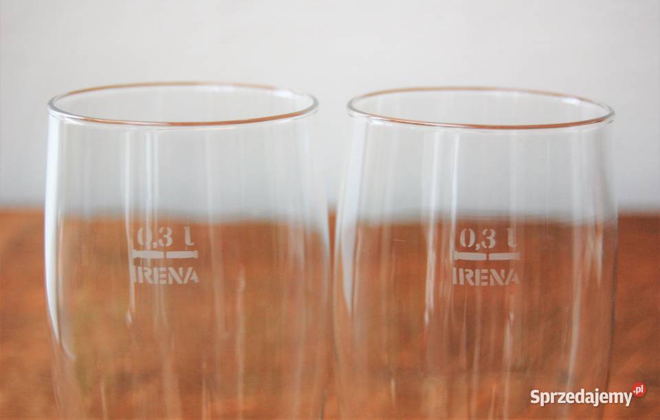 Dwie szklanki do piwa HSG Irena 03 l przezroczysty lubelskie Lublin