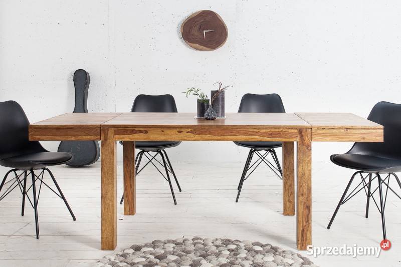 Stół rozkładany 120-200 cm drewno do salonu, jadalni