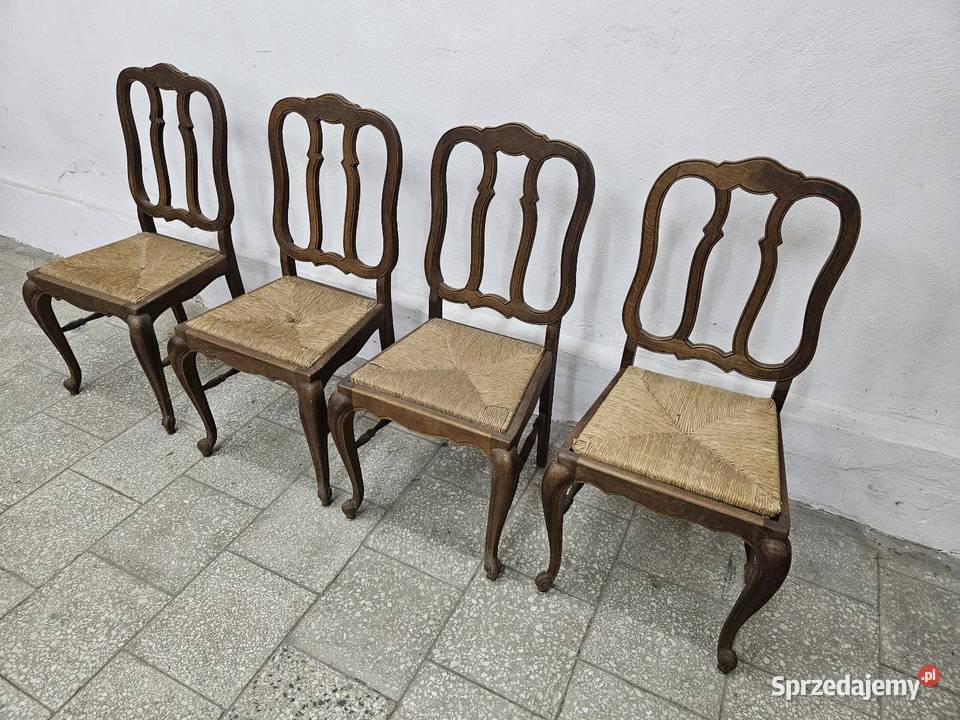 Krzesła ludwikowskie Francja 4 sztuki Nowy Sącz