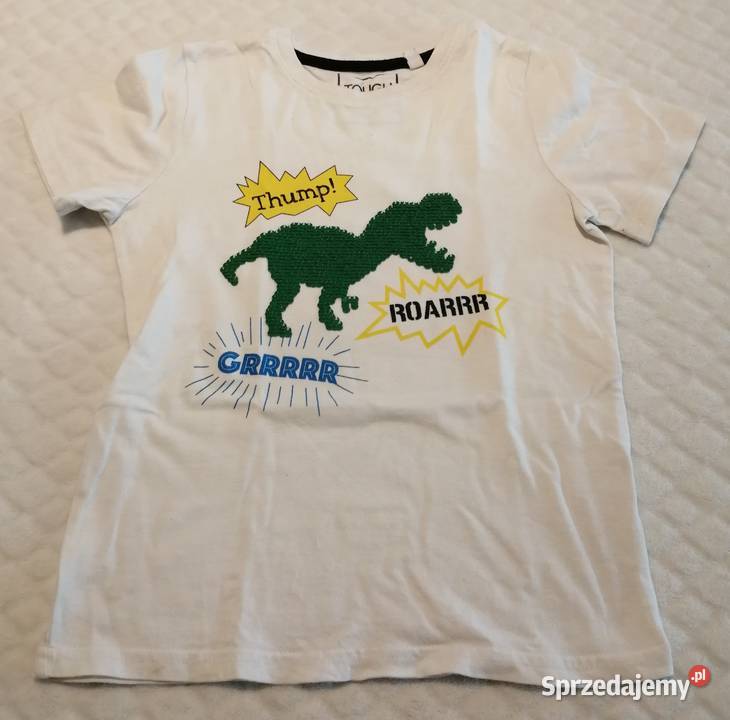 Koszulka krótki rękaw dinozaur cekiny 116 CA