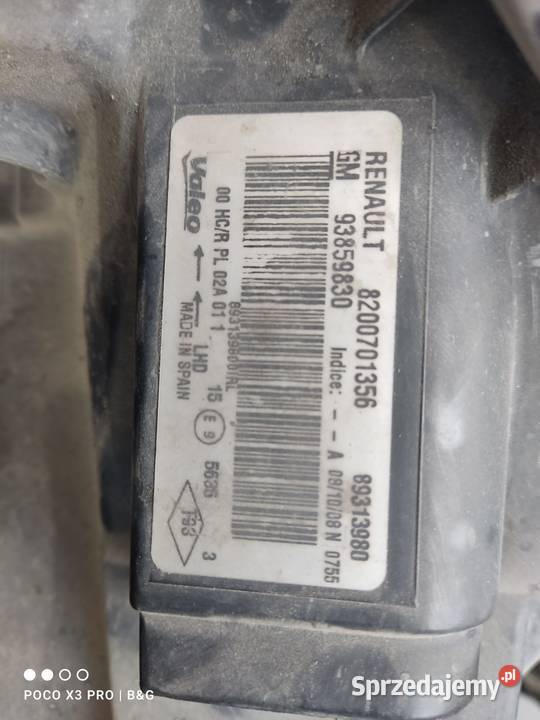 Lampy przednie oryginalne TRAFICVIVARO 07 Lampy przednie Bieliny