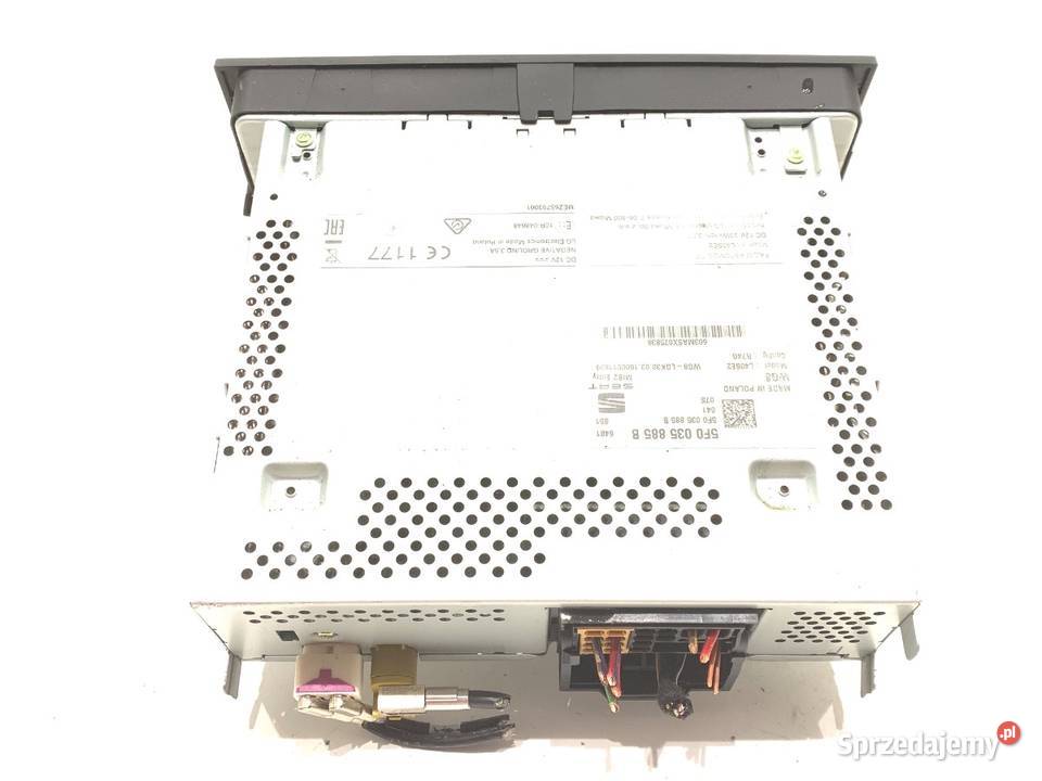 RADIO SEAT TOLEDO IV 5F0035885B 1219 ODTWARZACZ Sprzęt audio fabryczny