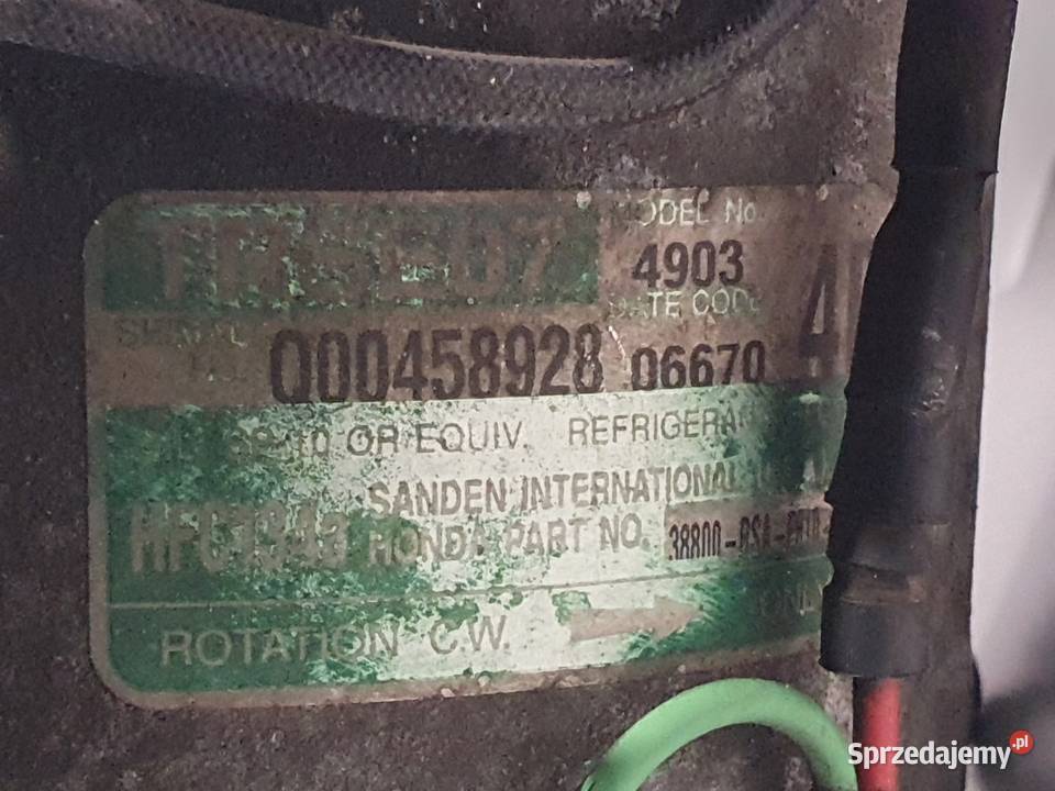SPRĘŻARKA KLIMATYZACJI Honda Civic VIII 18 VTEC Rudka