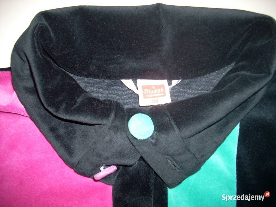 Triumf Bluza welurowa Zapinana 40 kolorowy małopolskie Nowy Sącz