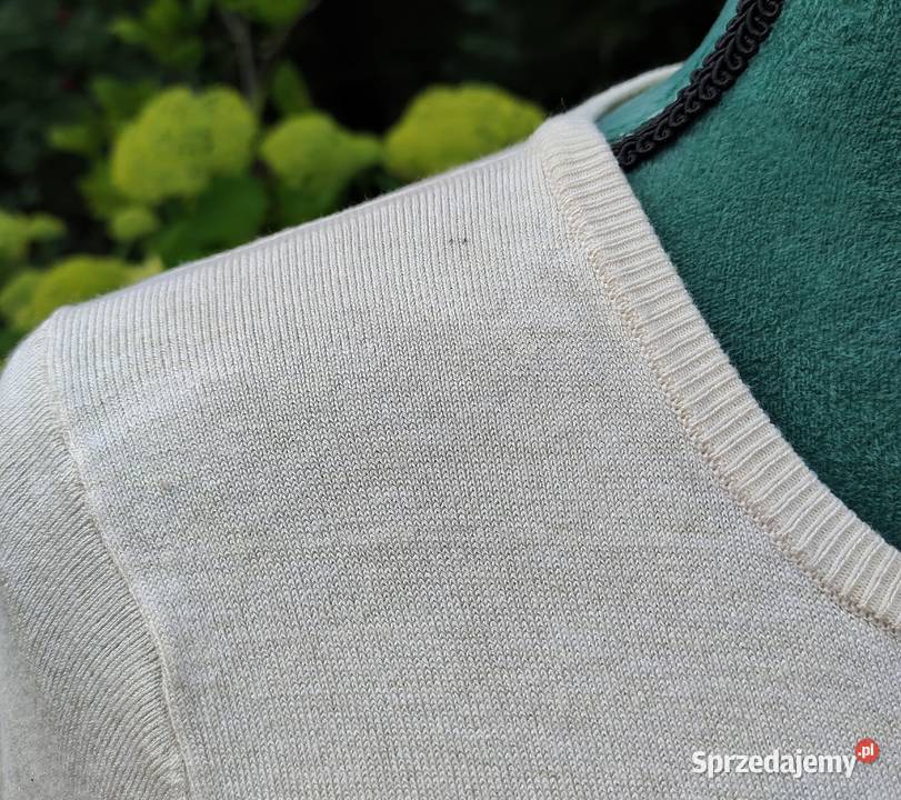 Kremowy beżowy sweter Mango L 40 wiskoza bluzka Szczecin sprzedam