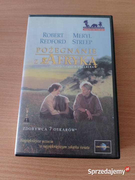 Film na kasecie VHS POŻEGNANIE Z AFRYKĄ M Streep Oborniki sprzedam