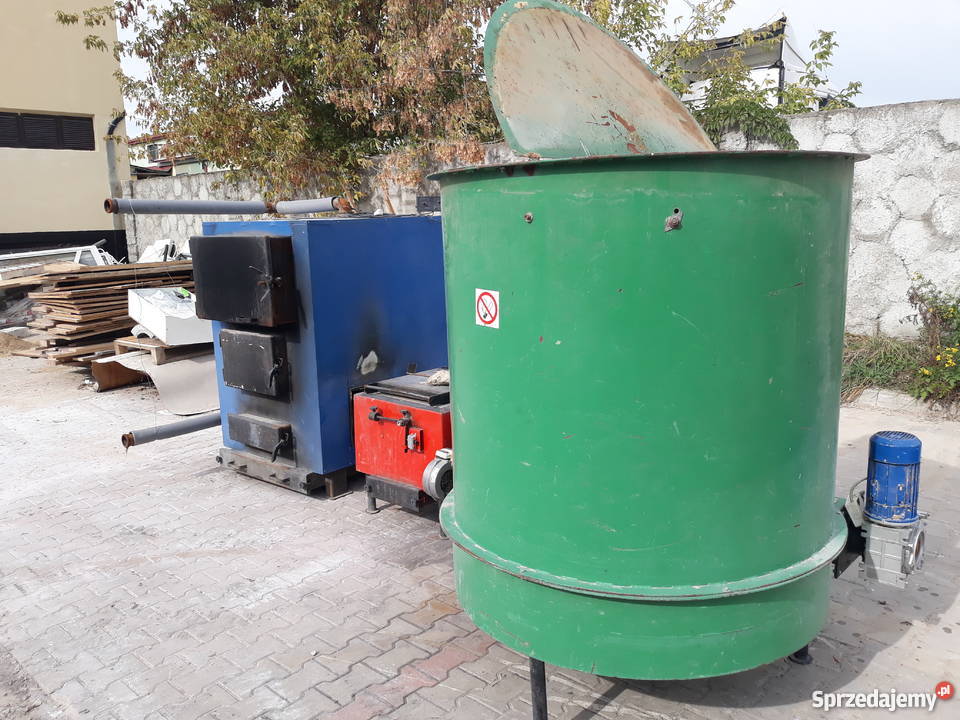 Piec kocioł na trociny Zestaw piec podajnik Białystok