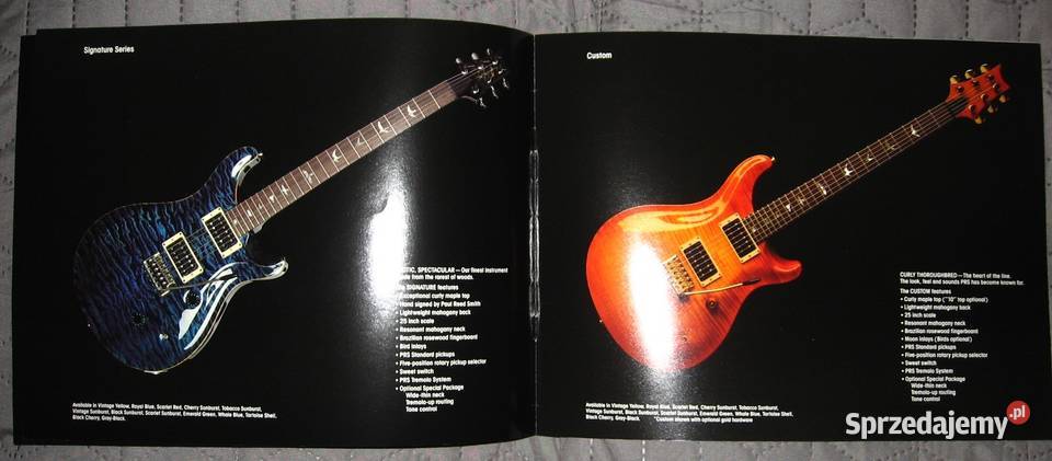 PRS Paul Reed Smith katalog gitar 1989 Kępice sprzedam