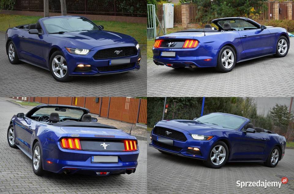 ZJAWISKOWY CZARNY MUSTANG CABRIO 2016 benzyna Mustang mazowieckie Płock
