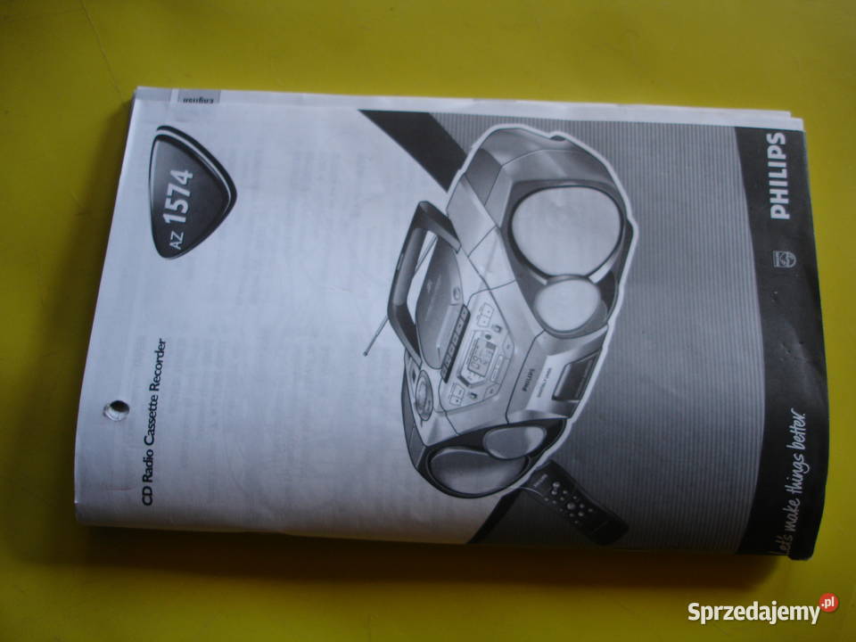 Radiomagnetofon z CD PHILIPS AZ1574 Radioodtwarzacze lubuskie Zielona Góra sprzedam