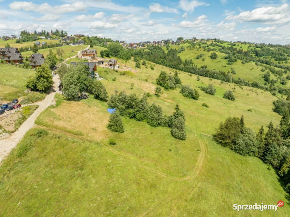 Matygówka Działka z widokiem na panorame Tatr małopolskie Gliczarów Górny