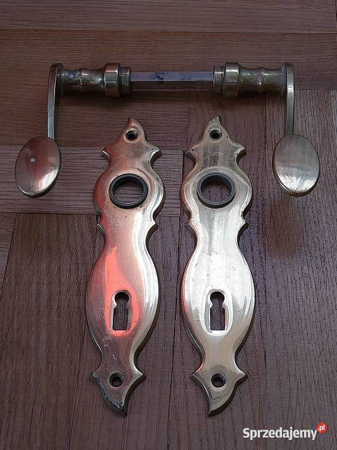 Okucia do drzwi mosiężne Wałbrzych sprzedam