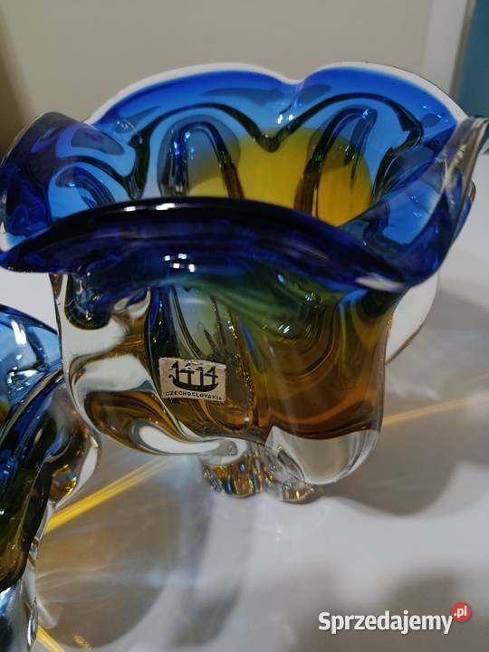 Paterka i wazon huty Chribska Czechoslowacja mazowieckie