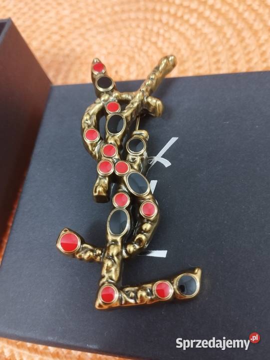 Używana broszka YSL Saint Laurent Paris w mazowieckie Warszawa