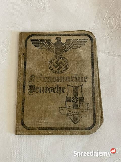 Legitymacja wojskowa Kriegsmarine Frank Richter Kraków