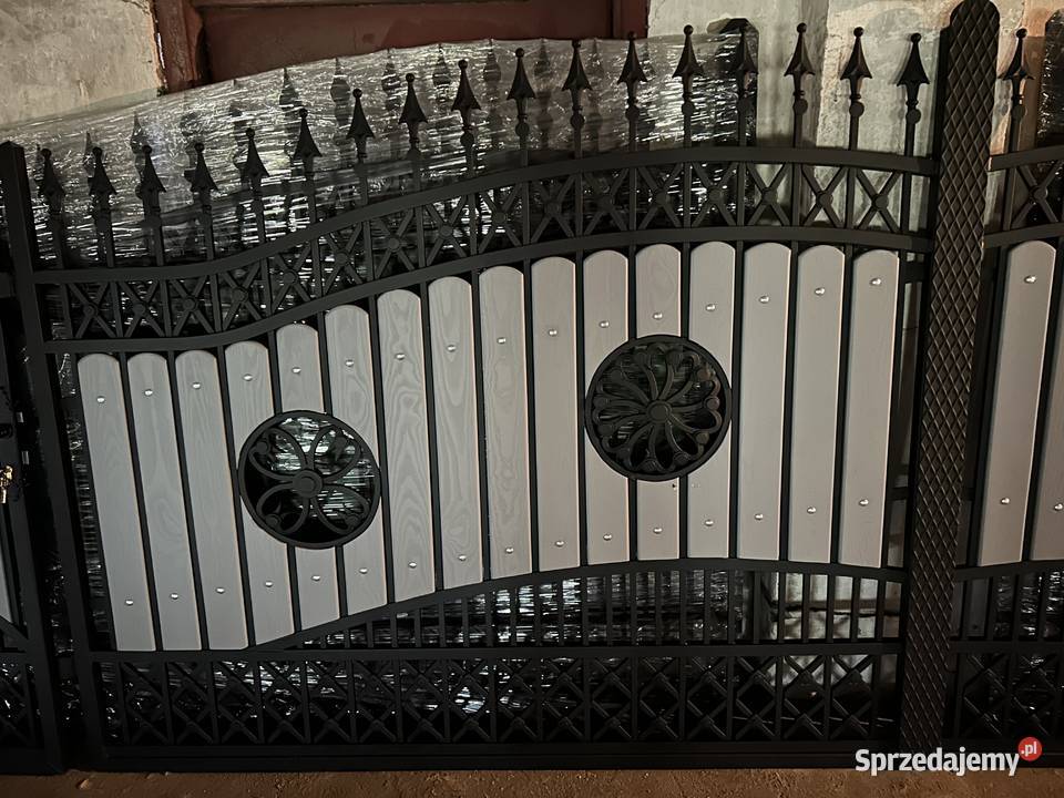 Brama Wjazdowa Dwuskrzydłowa Kuta Pręt Pełny