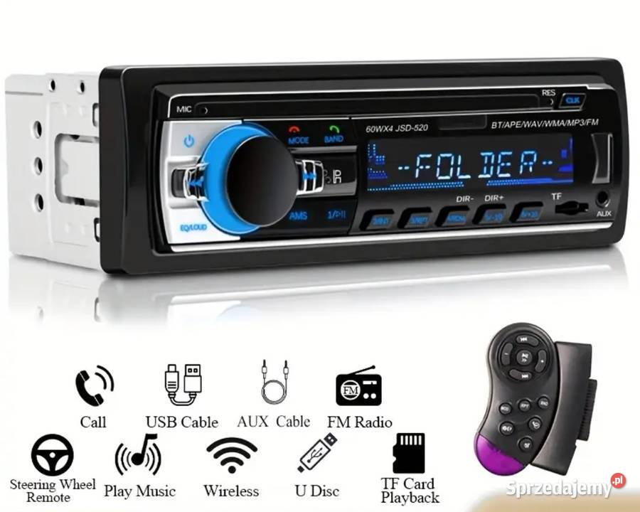 Radio samochodowe usbauxsd nowe Żary